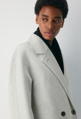 The Slouch™ Double-Faced Coat - Luxe (Re)Wool - HEATHER CARRARA GREY