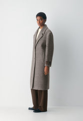 The Only Coat - Soft Wool Cashmere - SNOW TWEED R M BR/TP
