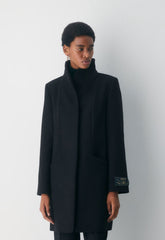 The Cocoon Coat - Luxe Wool Cashmere - BLACK