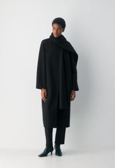The Embrace Double-Faced Coat - Luxe (Re)Wool - BLACK