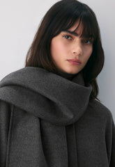 The Embrace Double-Faced Coat - Luxe (Re)Wool - HEATHER CHARCOAL