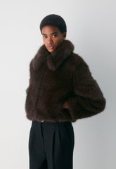 Chamonix Coat - Arctic Faux Fur - RICH MOCHA BROWN