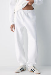 Cozy Sweatfleece Mega Jogger - WHITE