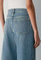 Denim Forum Christy Relaxed Super Lo-Rise Wide Jean - VINTAGE MEDIUM BLUE