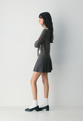 Olive Micro Skirt - HEATHER CHARCOAL
