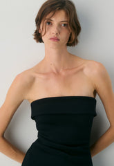FigureKnit™ Eyecatcher Mini Dress - BLACK