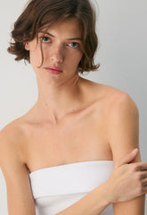 FigureKnit™ Eyecatcher Mini Dress - BRIGHT WHITE