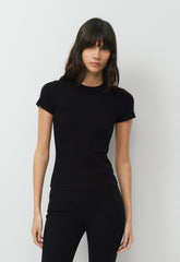 HomeStretch™ Rib Tune T-Shirt - BLACK