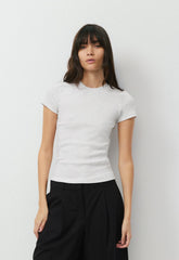 HomeStretch™ Rib Tune T-Shirt - HEATHER CLOUD WHITE