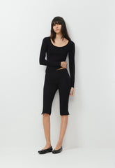 HomeStretch™ Rib Equalizer Longsleeve - BLACK