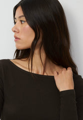 HomeStretch™ Rib Airwave Longsleeve - CACAO NIB BROWN