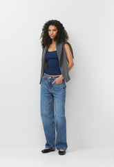 HomeStretch™ Rib Frequency Tank - BYRON BLUE