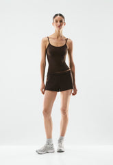 BUTTER Essential Cami Tank - CACAO NIB BROWN