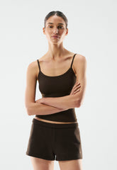 BUTTER Essential Cami Tank - CACAO NIB BROWN