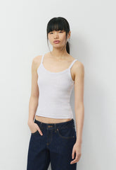 HomeStretch™ Rib Spectrum Cami Tank - HEATHER CLOUD WHITE