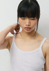 HomeStretch™ Rib Spectrum Cami Tank - HEATHER CLOUD WHITE