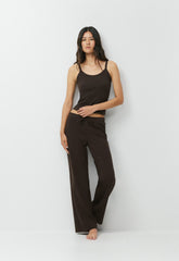 HomeStretch™ Rib Spectrum Cami Tank - CACAO NIB BROWN