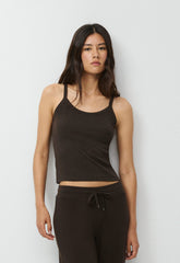 HomeStretch™ Rib Spectrum Cami Tank - CACAO NIB BROWN