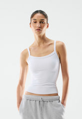 BUTTER Tumbler Tank - BRIGHT WHITE