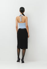 Original Contour Optimum Halter Top - RIPPLE BLUE