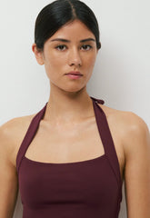 Original Contour Optimum Halter Top - GALA PLUM