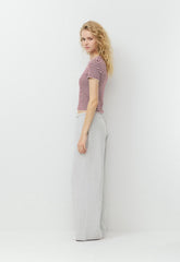 Little Ripple T-Shirt - MAGNOLIA/GALA PLUM