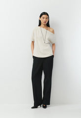InterLock Cotton Script Top - MATTE PEARL