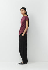 InterLock Cotton Script Top - GALA PLUM