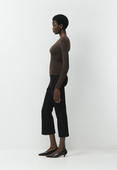 Original Contour Splendid Crew Longsleeve - CACAO NIB BROWN