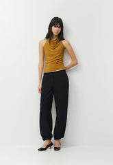 Smooth Matter™ Tower Halter Top - SHERRY OCHRE