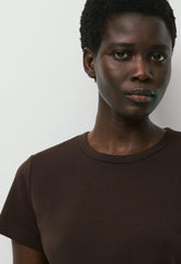 InterLock Cotton Wirth T-Shirt - CACAO NIB BROWN