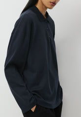 InterLock Cotton Eton Longsleeve - DARK NIGHT NAVY