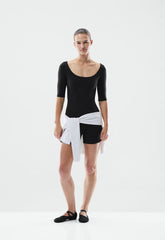 BUTTER Essential 3/4 Sleeve T-Shirt - BLACK