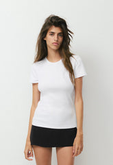 BestHug™ Little Ribbed Hip T-Shirt - BRIGHT WHITE
