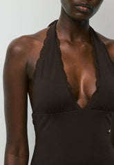 Original Contour Allure Halter Top - CACAO NIB BROWN