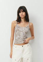 HomeStretch™ Rib Spectrum Cami Tank - FLUENT TAUP NATURESCAP