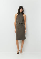Smooth Matter™ Midnight Halter Top - LT FLINT GRN/ FLNT GRN