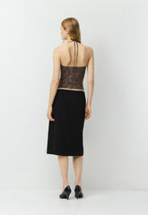 Original Contour Grace Halter Top - RICH MOCHA BRN/ TONAL