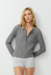 Michigan Henley - HEATHER DARK GREY