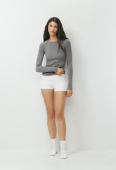 HomeStretch™ Rib Avenue Longsleeve - LIVED-IN DARK GREY