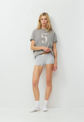 Soft Feels™ Detroit T-Shirt - H DARK GREY/WHITE