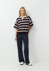Mighty Cotton™ Lomu Shortsleeve Polo - ADMRL NVY/ SSD CRM