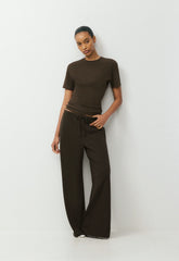 HomeStretch™ Smooth Sequence T-Shirt - CACAO NIB BROWN