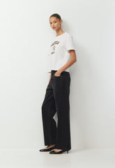 InterLock Cotton Function T-Shirt - WHITE/RICH MOCHA BROWN