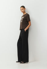 InterLock Cotton Function T-Shirt - CACAO NIB BRN/LT BIRCH