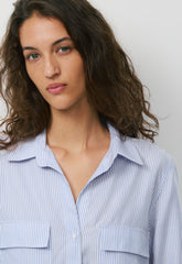 Utility Shirt - WLSN STRP CRFL BL/WHT