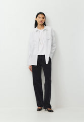 Utility Shirt - WHITE / SHADY BLUE