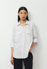 Utility Shirt - WHITE / SHADY BLUE