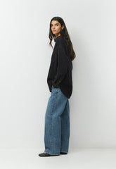 Denim Forum The '80s Comfy Denim Shirt - BLACK EYELINER
