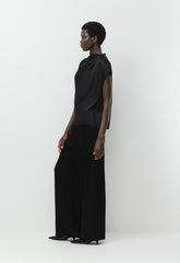 Nominee Satin Blouse - BLACK